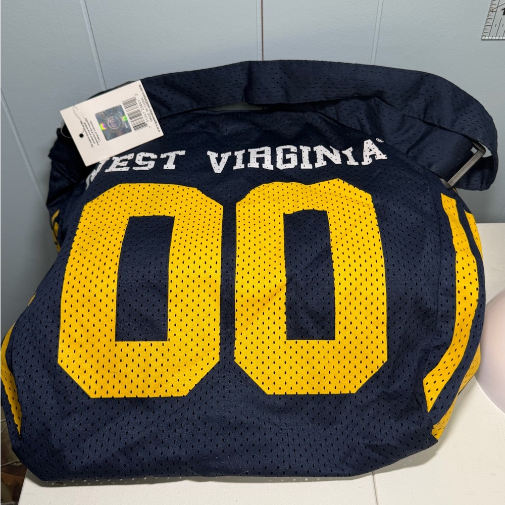 West Virginia Mountaineers Jersey Style Purse